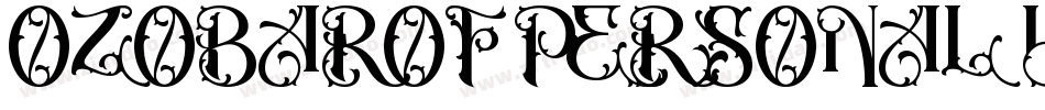 OZOBAROF PERSONAL USE字体转换